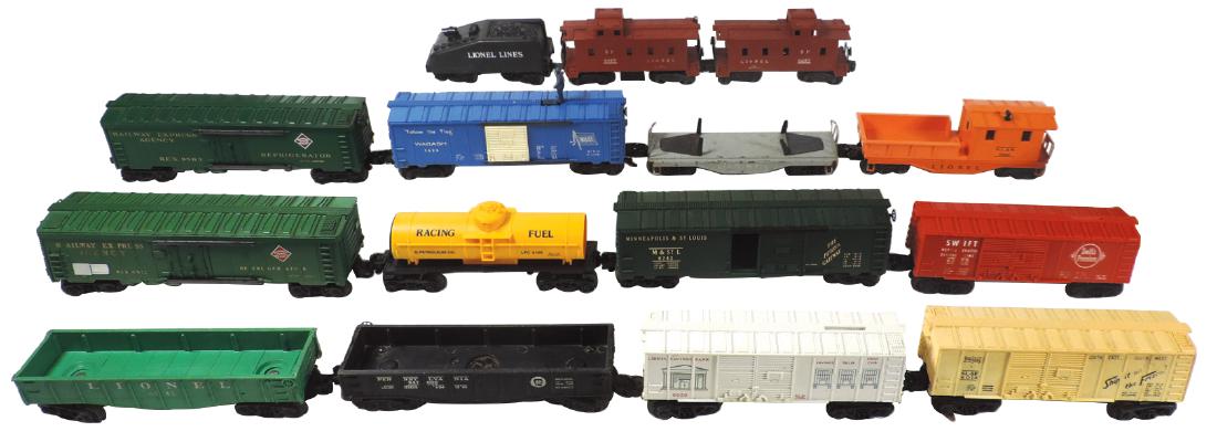 Toy train cars (15), Lionel Lines, all plastic cars, (1 of 1)