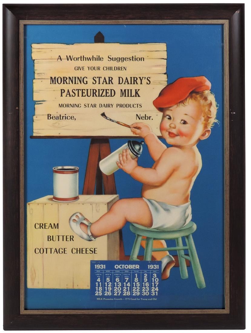 Advertising calendar, Morning Star Dairy, Beatrice, NE, (1 of 1)