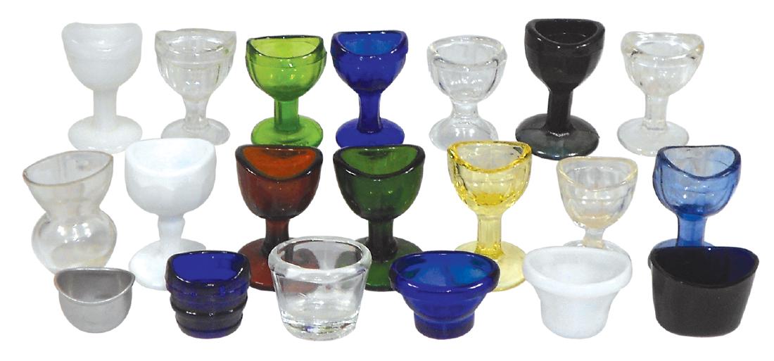 Drug store eye cups (20), assorted sizes, styles & (1 of 1)