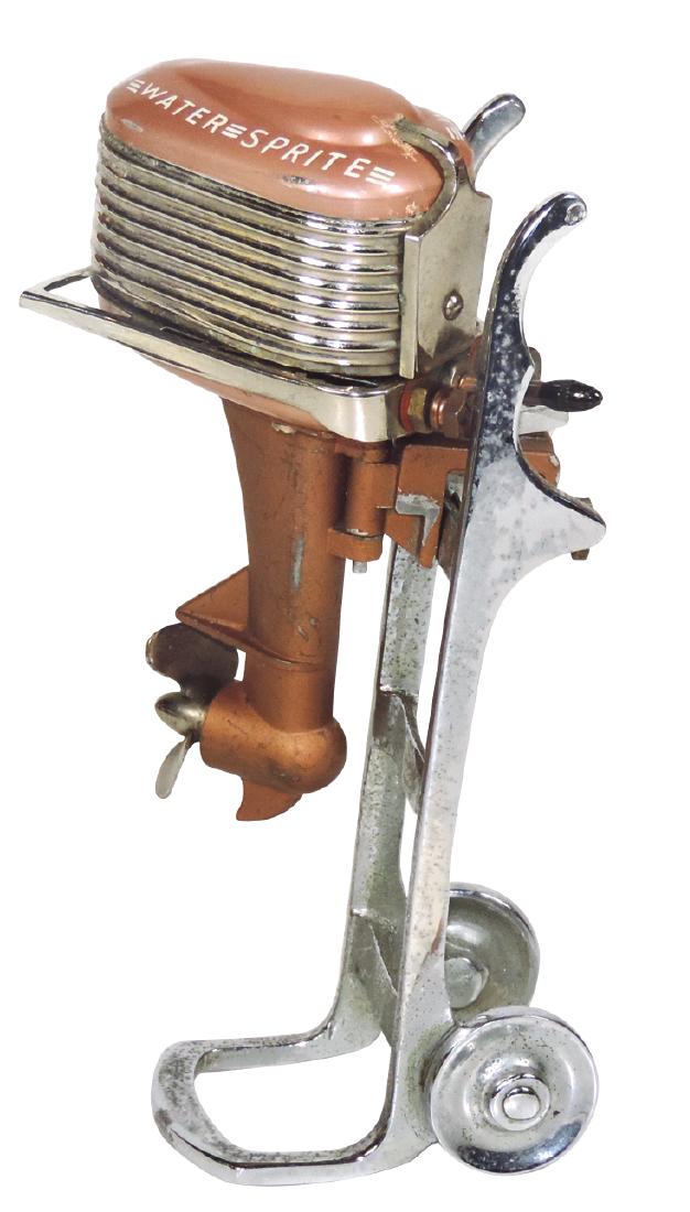 Toy boat motor, Water Sprite, c.1960, copper tone, (1 of 1)