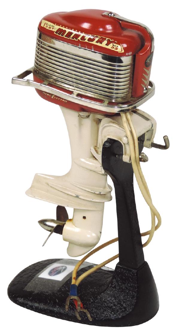 Toy boat motor, 1957 Mercury Mark 55 w/cast metal