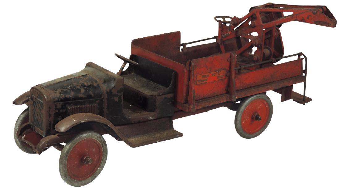 Toy truck, Buddy "L" Wrecker, pressed steel w/orig pain (1 of 1)