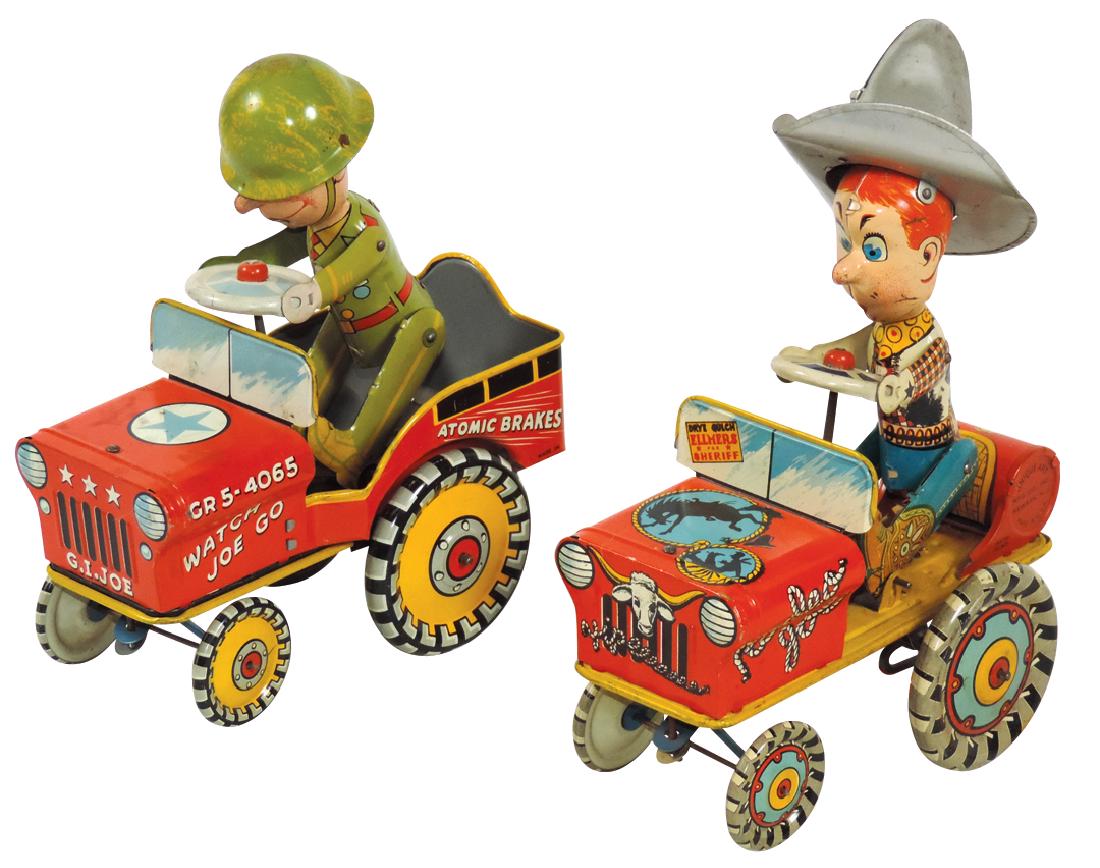 Toy jeeps (2), Rodeo Joe & GI Joe and His Jouncing (1 of 1)