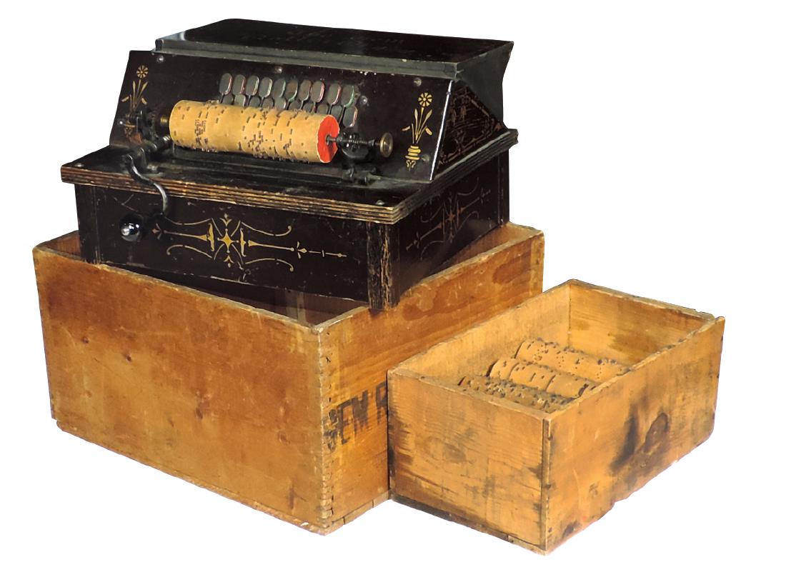 Musical, Gem Roller Organ w/orig shipping box & 10 (1 of 1)