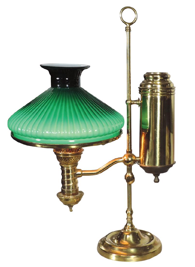 Lamp, referred to as a student lamp, mfgd by Manhattan (1 of 1)