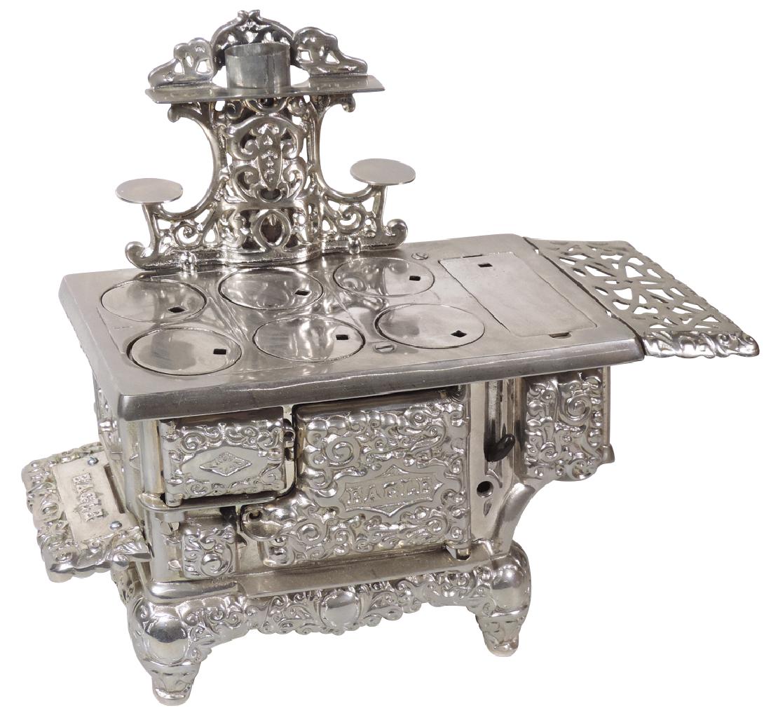 Salesman sample or toy cook stove, "Eagle" by Lancaster (1 of 1)