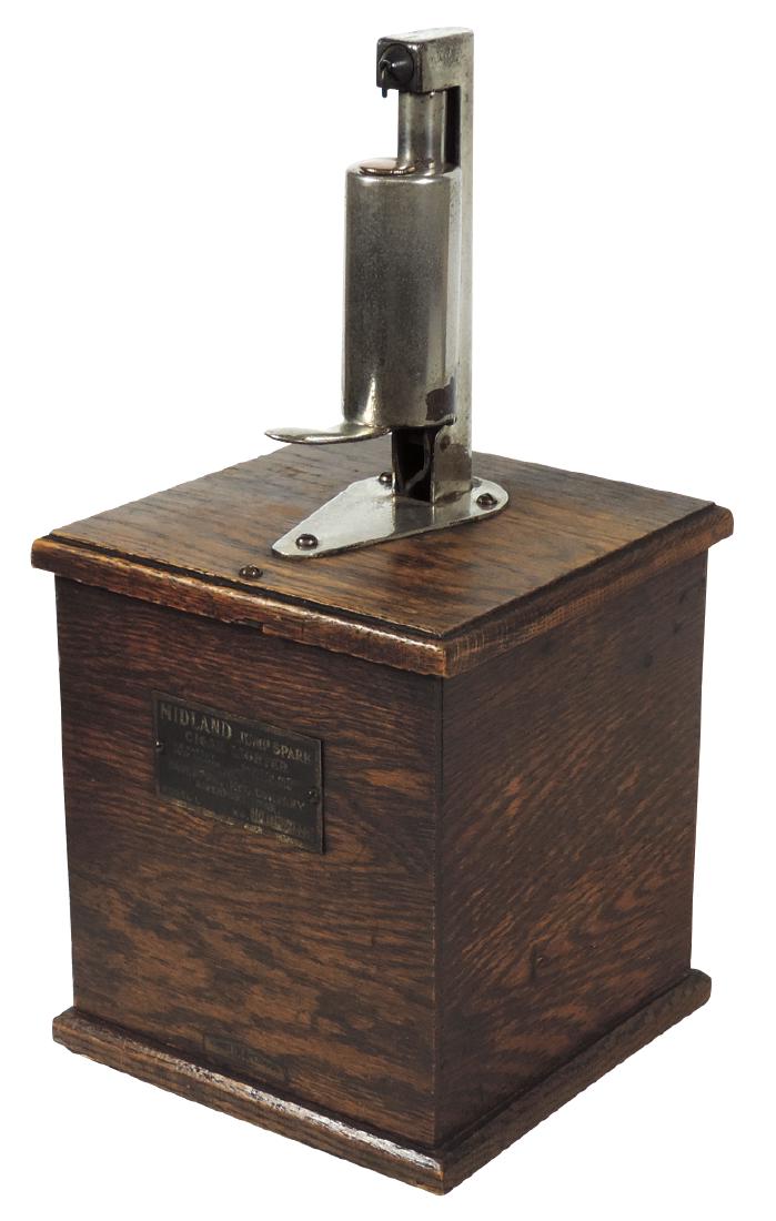 Cigar lighter, Midland Jump Spark, patd 1909 by the (1 of 1)