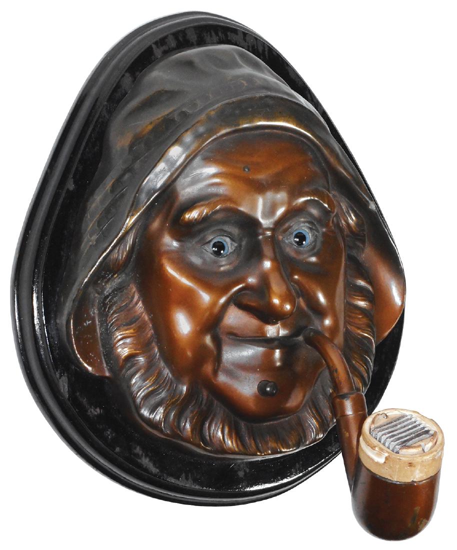 Cigar lighter, Old Man of the Sea, wall-mount, orig (1 of 4)