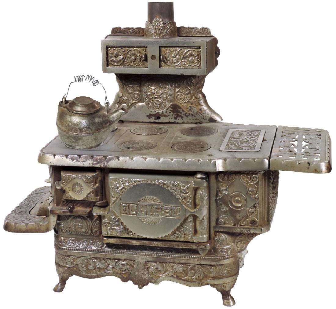 Toy cook stove, "Eclipse", mfgd by J. & E. Stevens, cas (1 of 1)
