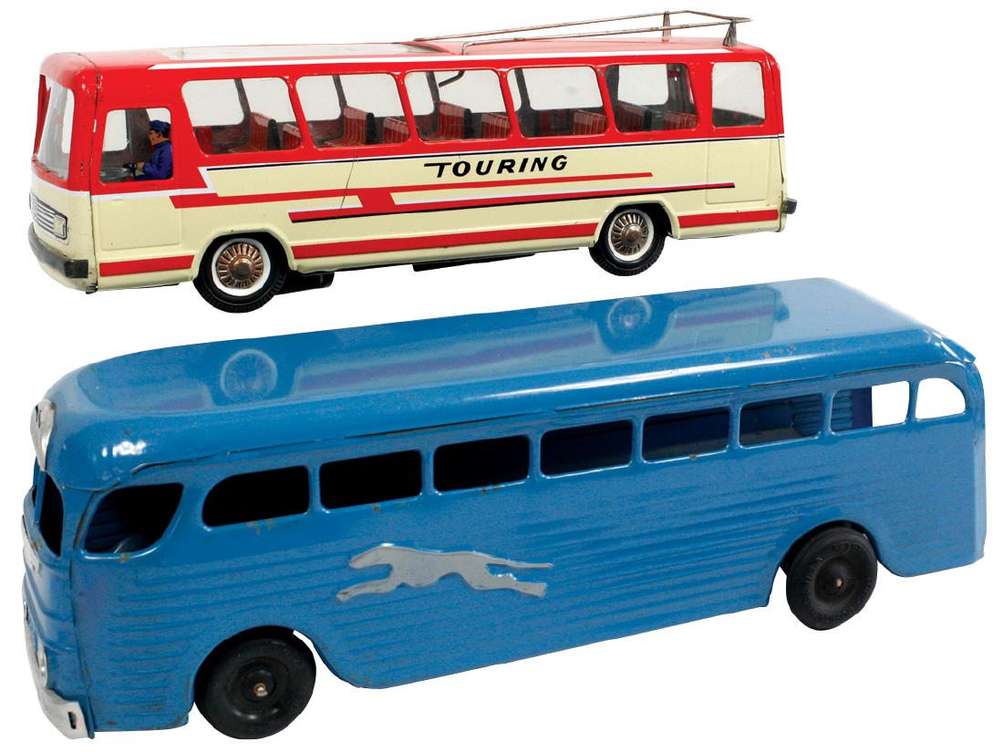 Toy buses (2), Joustra Bump 'n Go battery-operated (1 of 1)