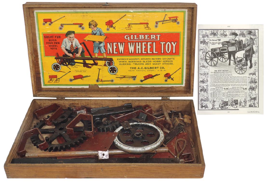 Toy erector set, Gilbert New Wheel Toy, mfgd by The (1 of 1)