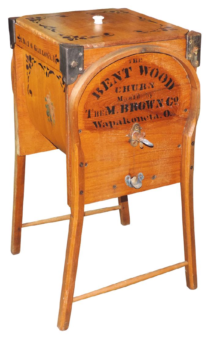 Country store churn, The Bent Wood Churn, mfgd by The (1 of 2)