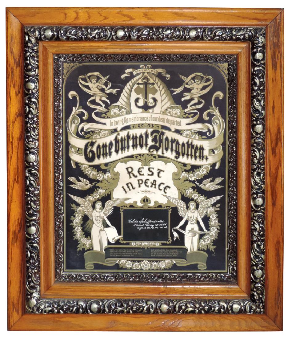 Funeralia, Victorian memorial art, "Gone But Not (1 of 1)