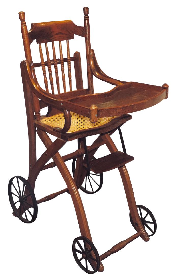 Antique high sale chair stroller
