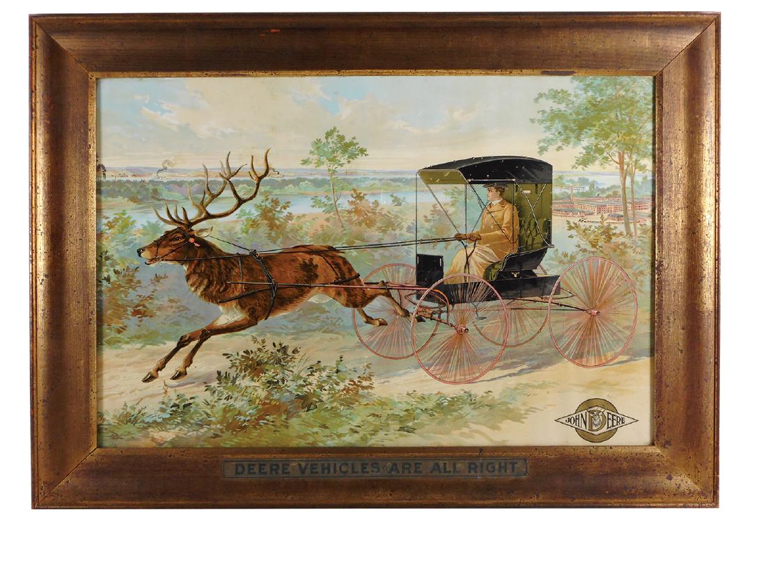 John Deere buggy chromolithograph in orig "Deere (1 of 1)