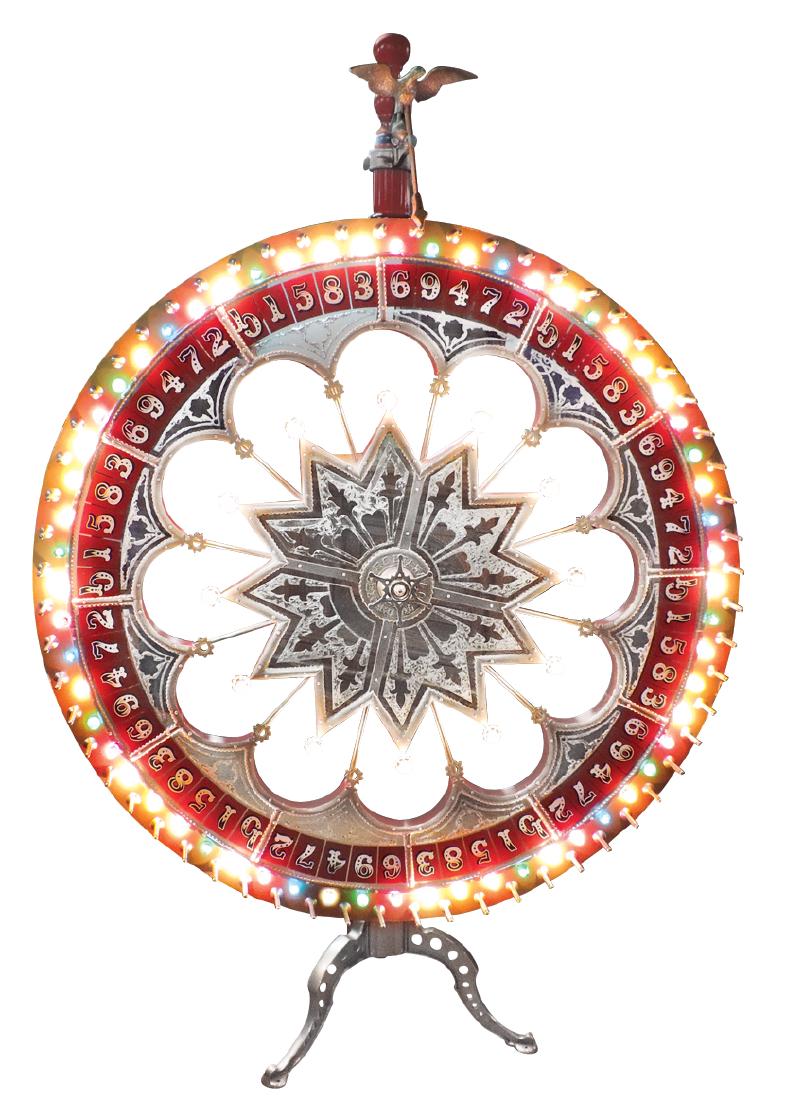 Gambling wheel, H. C. Evans Co.-Chicago, 2 light-up (1 of 2)
