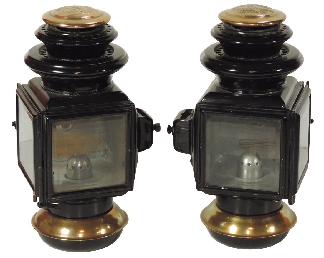 Automobile Ford Model T head or side lamps (2), matched (1 of 1)