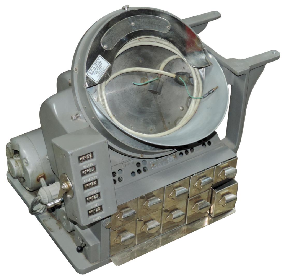 Coin counter, Brandt, counts 1 Cent to half dollars, (1 of 1)