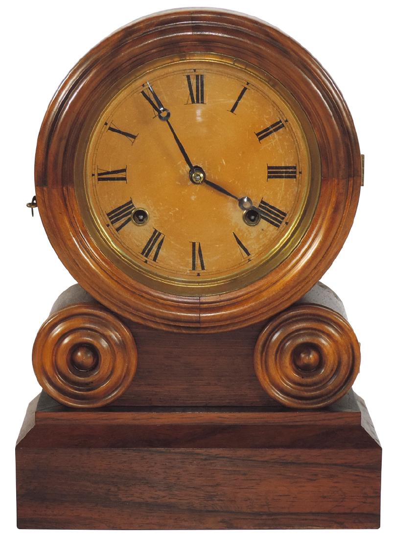 Clock, E. Ingraham Co.-Bristol, TN, Grecian mantel, (1 of 1)