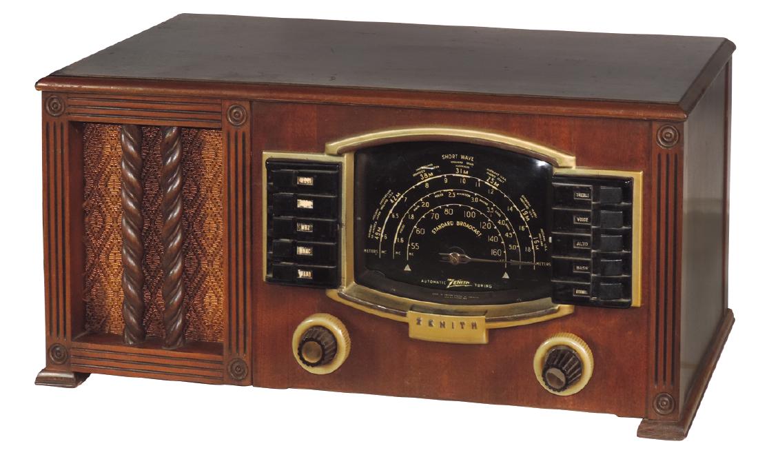 Radio, Zenith, Model 7S634, table top w/push buttons, (1 of 1)