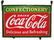 857: Coca-Cola porcelain "Confectionery" double-sided s