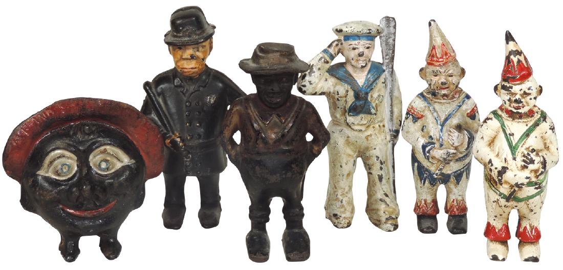 Banks (6), all painted cast iron, Save & Smile Money (1 of 1)