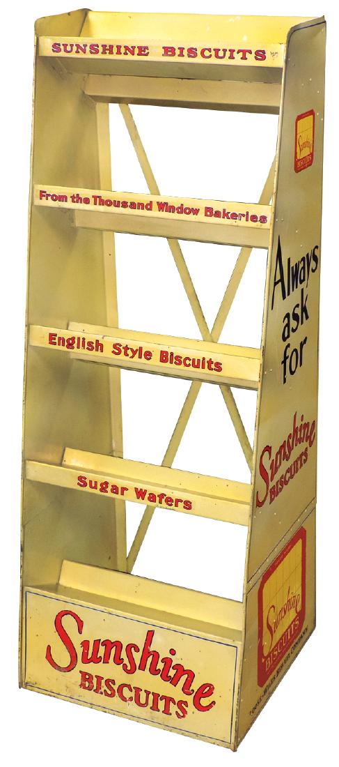 Country store display rack, Sunshine Biscuits, metal (1 of 1)