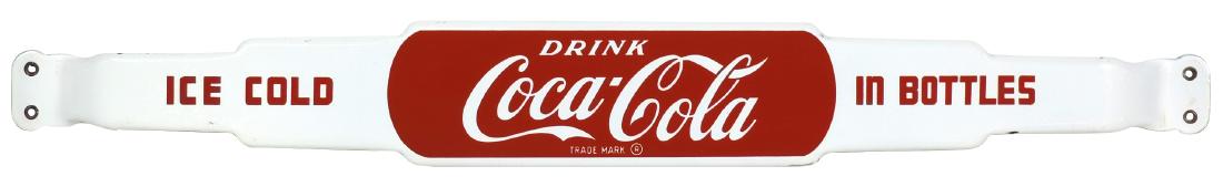 Coca-Cola door push, porcelain, "Drink Ice Cold (1 of 1)