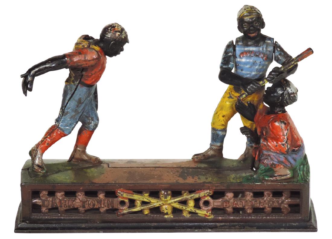 Mechanical bank, Dark Town Battery, mfgd by J.& E. Stev (1 of 1)