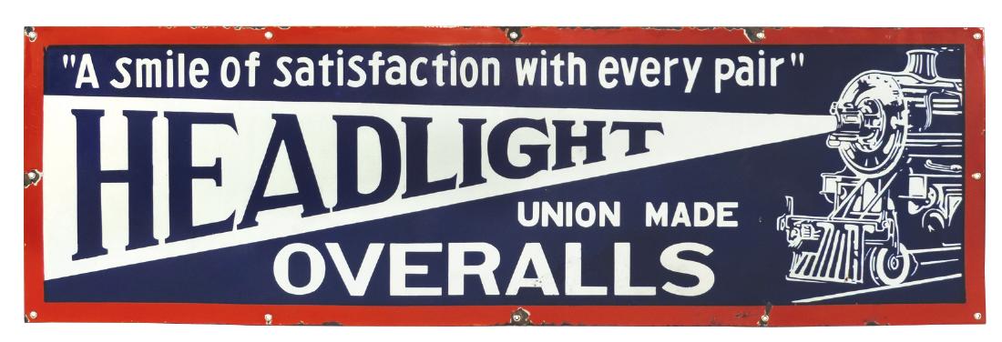 Clothing store sign, Headlight Union Made Overalls, (1 of 1)
