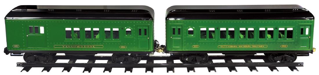 Toy Buddy "L" Outdoor Railroad passenger cars (2), (1 of 1)