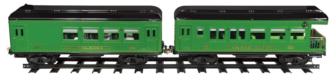 Toy Buddy "L" Outdoor Railroad passenger cars (2), (1 of 1)