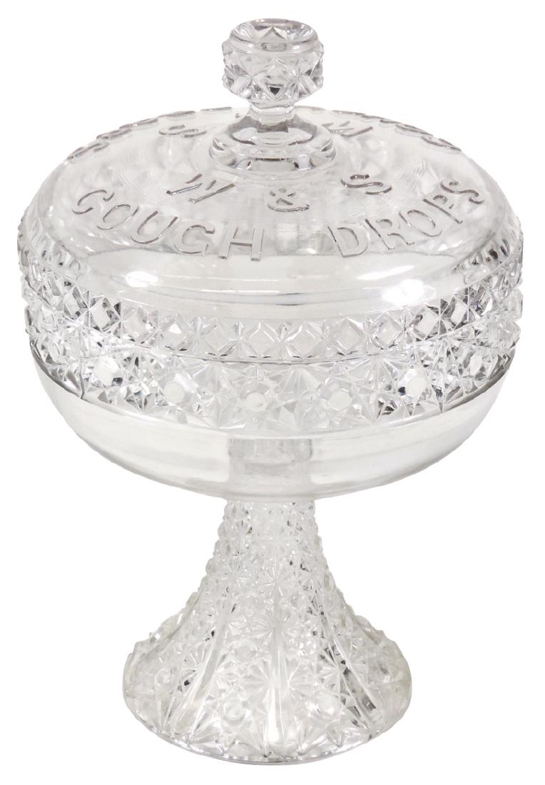 Drug store counter display, W & S Cough Drops, embossed (1 of 1)