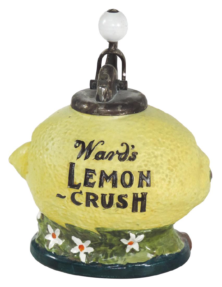 Soda fountain syrup dispenser, Ward's Lemon-Crush, (1 of 1)