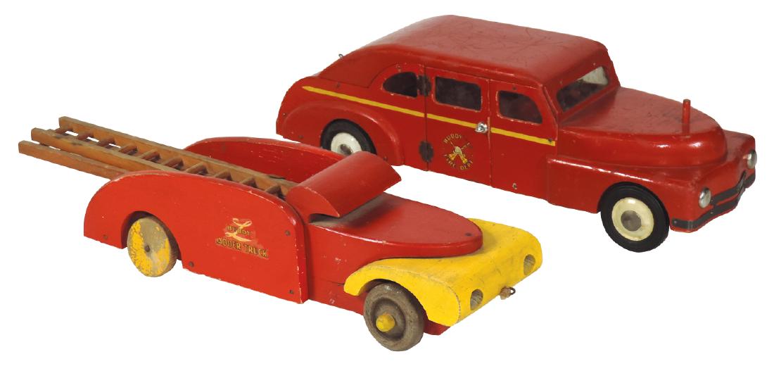 Toys Buddy "L" (2), Fire Chief's Car, missing metal (1 of 1)