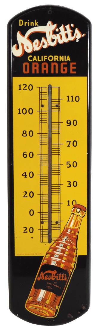 Soda fountain thermometer, Nesbitt's California Orange, (1 of 1)