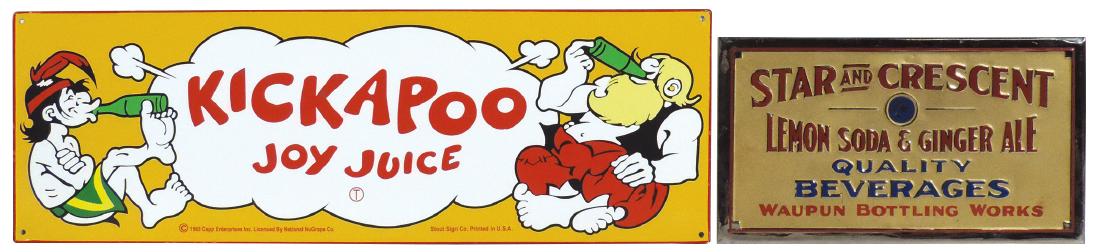 Soda fountain signs (2), Star and Crescent Lemon Soda & (1 of 1)