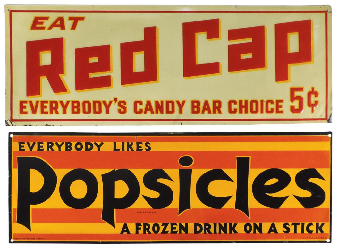 Soda fountain signs (2), Popsicles A Frozen Drink on a (1 of 1)