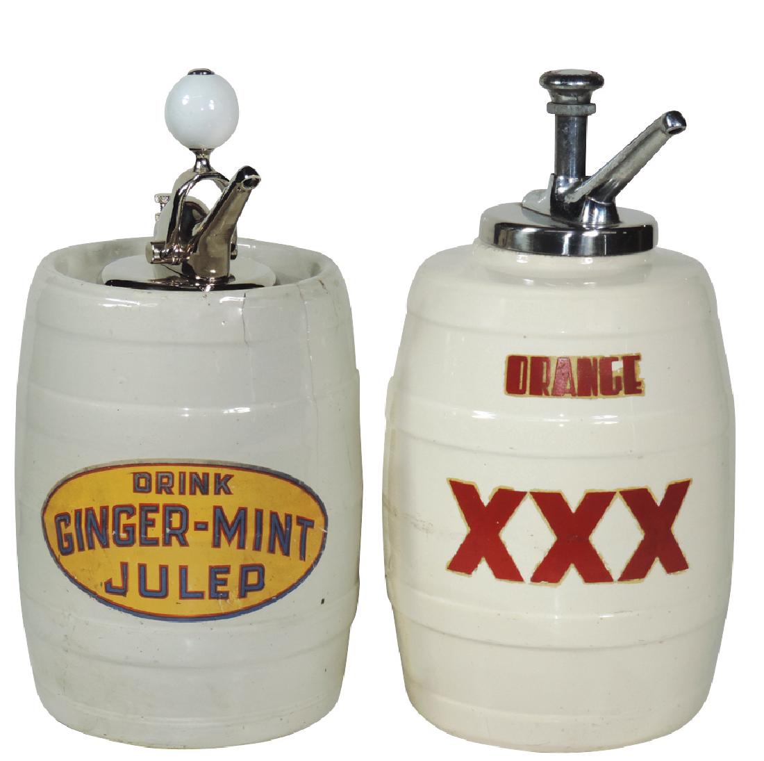 Soda fountain syrup dispensers (2), Ginger-Mint Julep & (1 of 1)