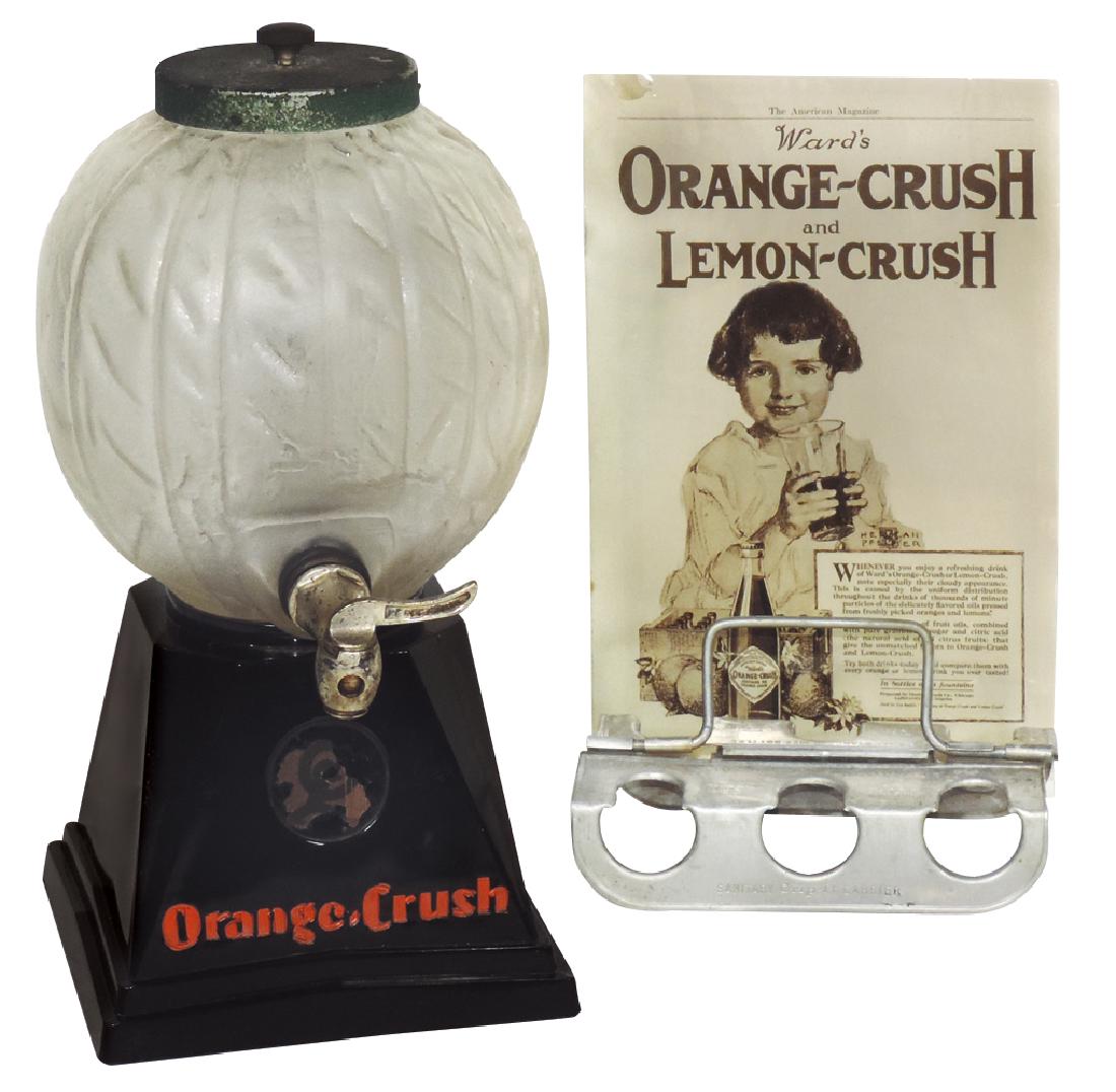 Soda fountain syrup dispenser, bottle carrier & ad, all (1 of 1)