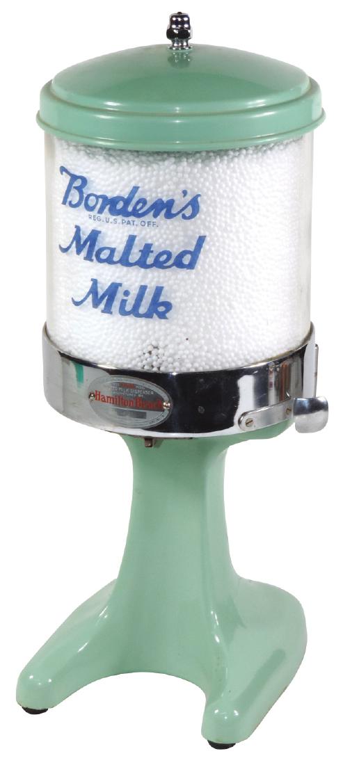 Soda fountain malted milk powder dispenser w/orig box, (1 of 2)