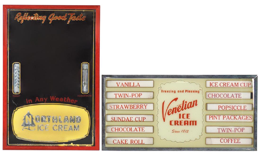 Soda fountain menu board & adv mirror (2), Venetian Ice (1 of 1)