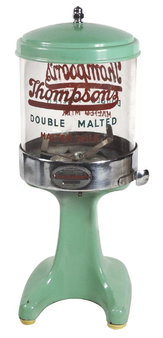 Soda fountain Thompson's Malted Milk powder dispenser, (1 of 1)