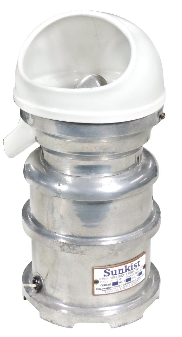 Soda fountain juicer, Sunkist Fruit Juice Extractor,