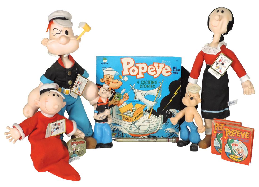 Children's items (10), Popeye, Olive Oil (on stands) & (1 of 1)