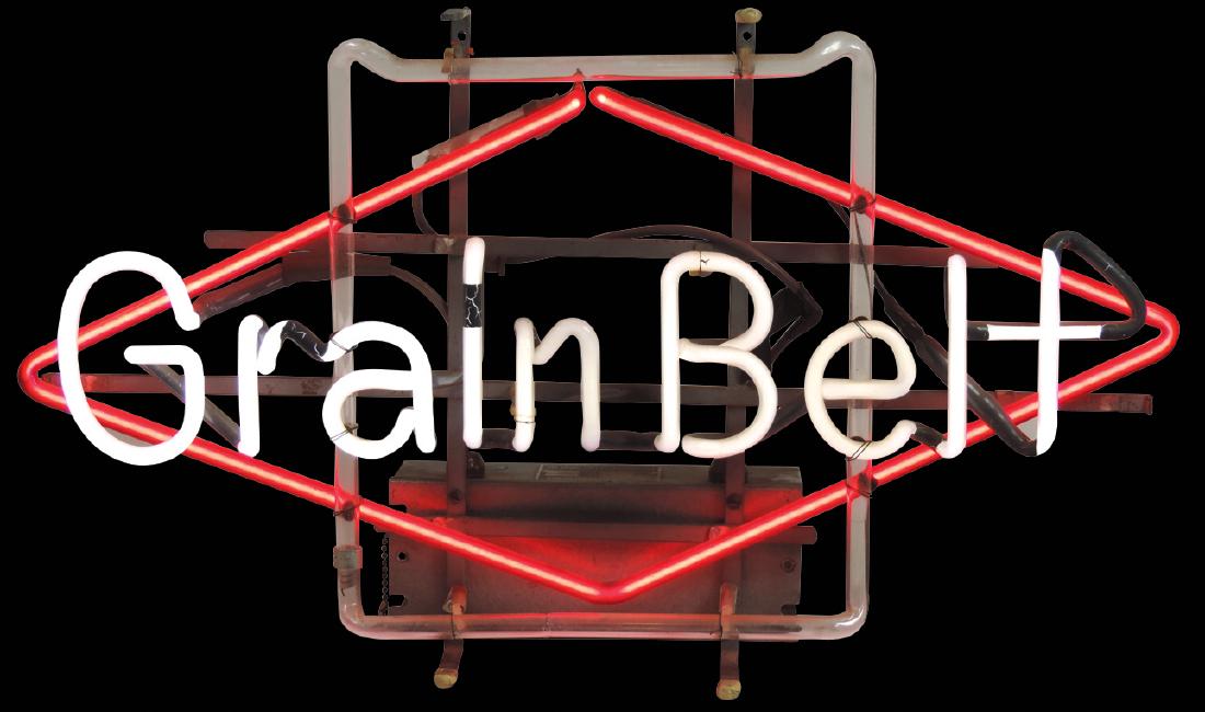 Breweriana sign, Grain Belt neon, mfgd by Everbrite