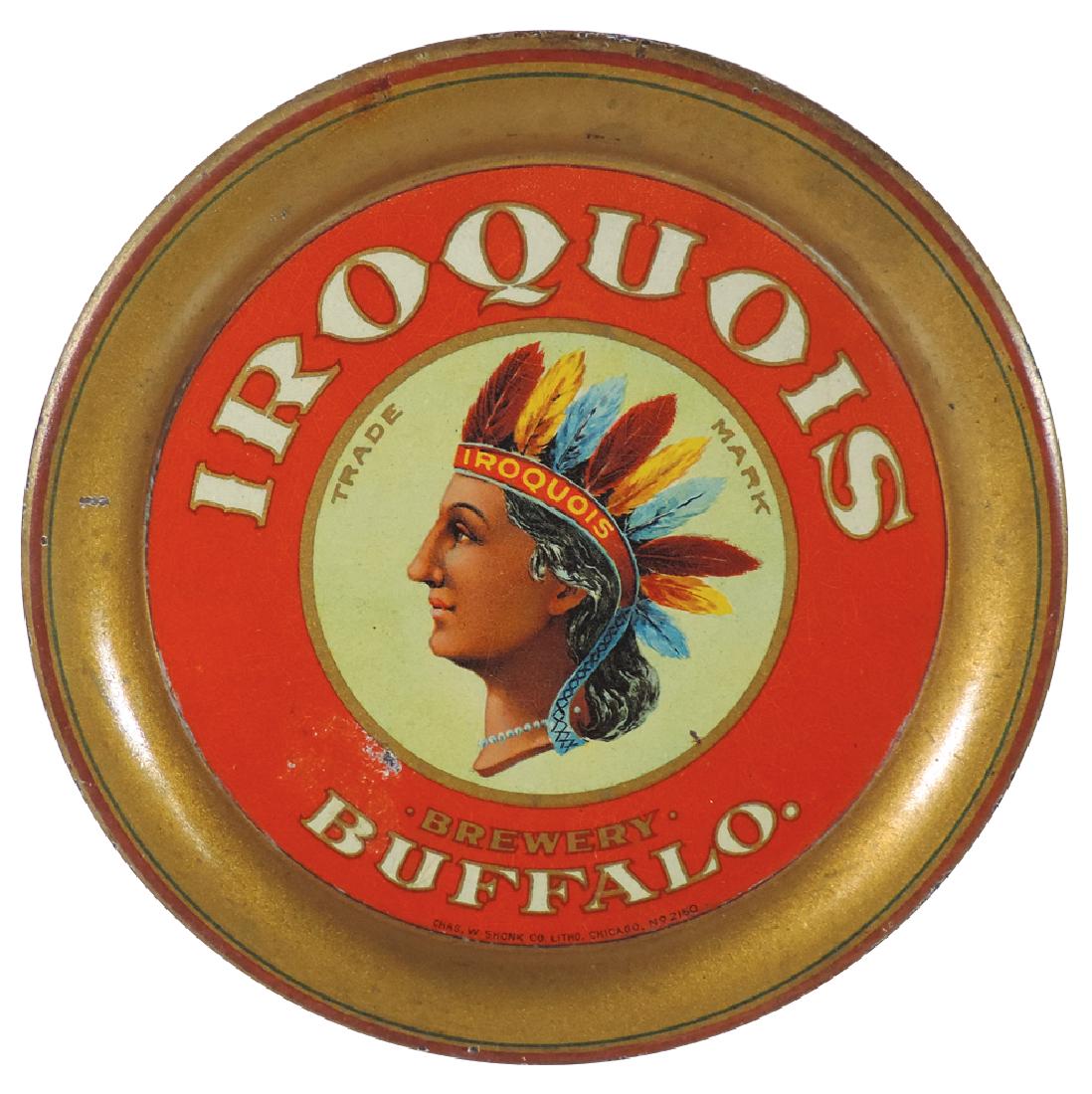 Breweriana tip tray, Iroquois Brewery-Buffalo, litho on (1 of 1)