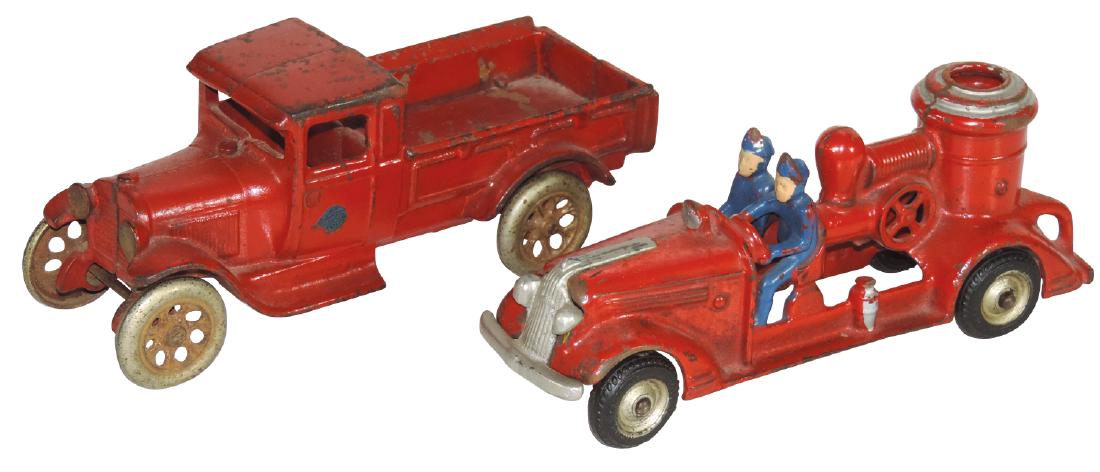 Toys (2), Arcade Pontiac Fire Pumper, cast iron w/orig (1 of 1)