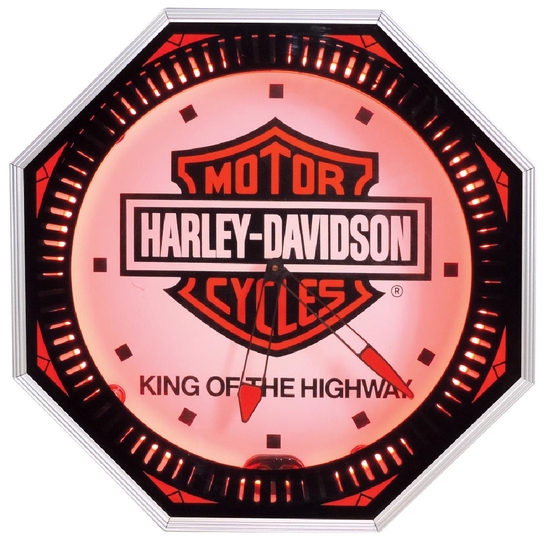Motorcycle clock, HarleyDavidson Motorcycles, "King of