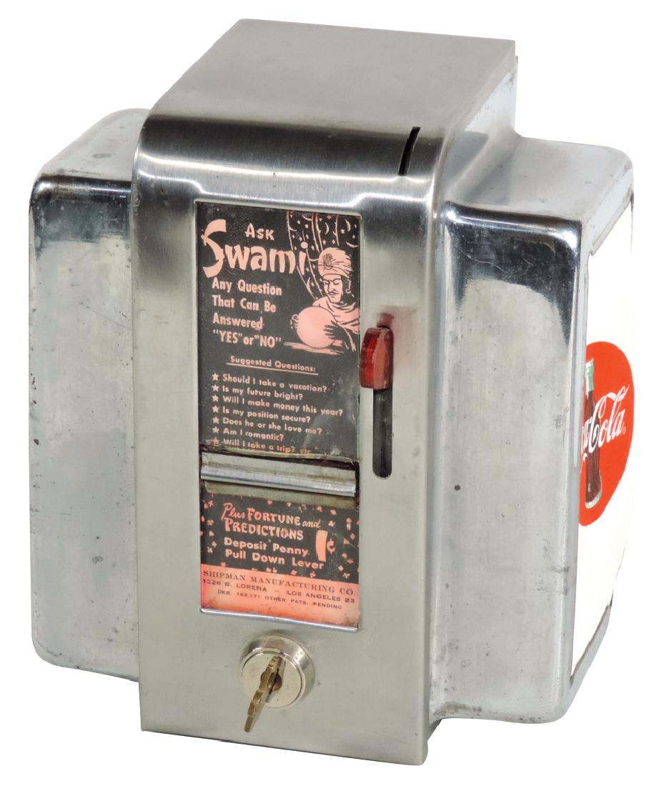 Coin-operated fortune teller, "Ask Swami", mfgd by (1 of 1)